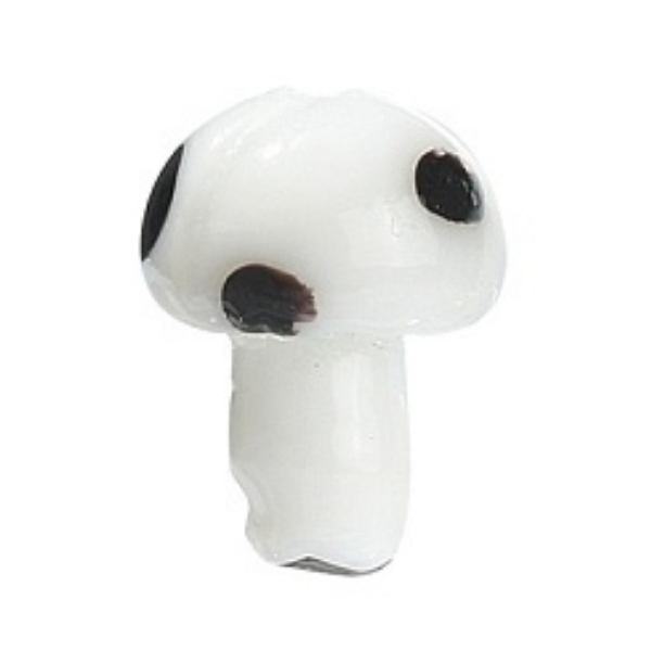 White Mushroom 12x14mm