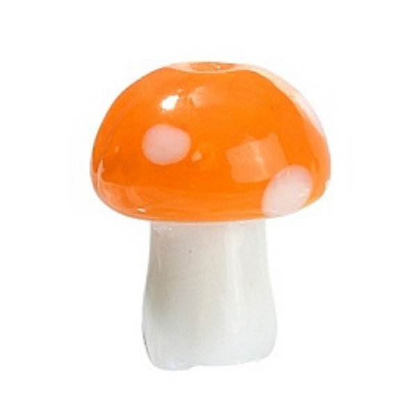 Orange Mushroom 12x14mm