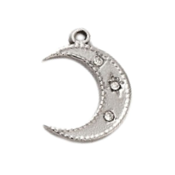 Moon Silver 18x13mm
