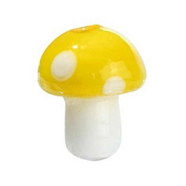 Yellow Mushroom 12x14mm