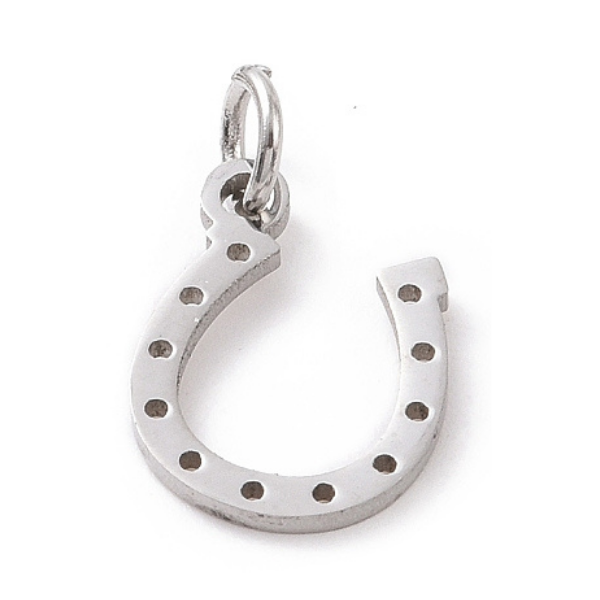 Horseshoe Silver 15x13mm