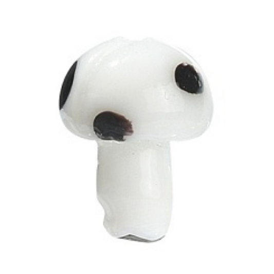 White Mushroom 12x14mm