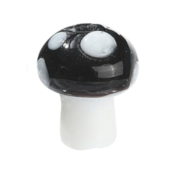 Black Mushroom 12x14mm