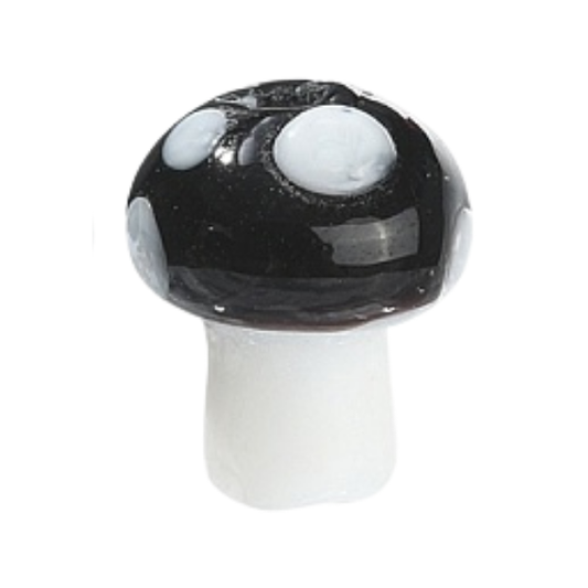 Black Mushroom 12x14mm