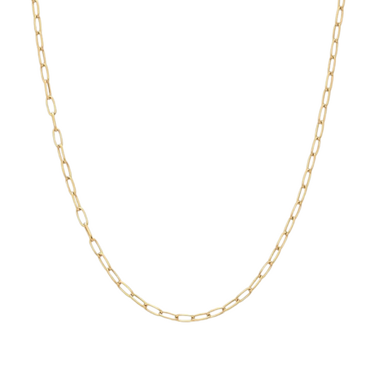 Gold Paperclip Necklace
