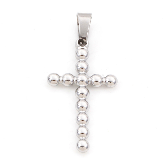 Bubble Cross Silver