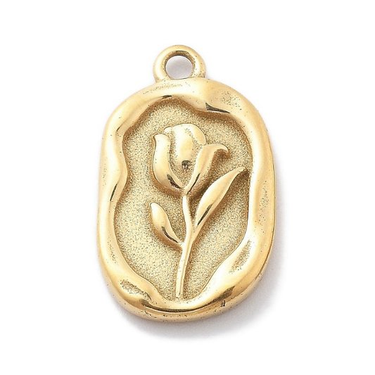 Floral Disc Gold