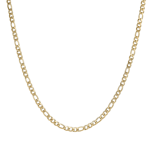 Gold Tri-Link Necklace