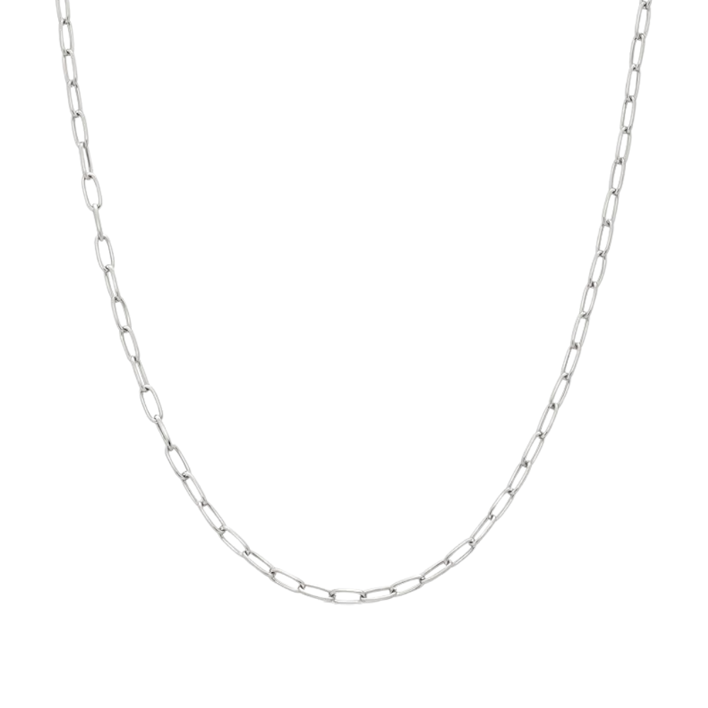 Silver Paperclip Necklace