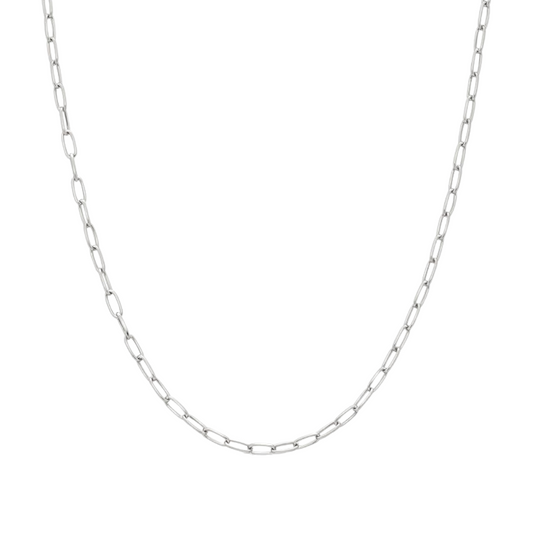 Silver Paperclip Necklace