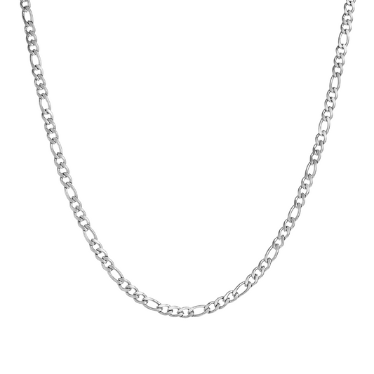 Silver Tri-Link Necklace