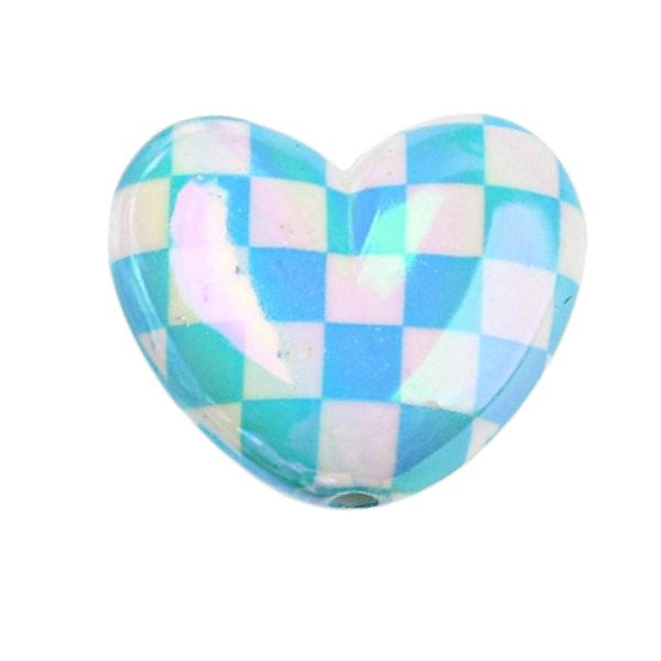 Heart Blue 25x21mm