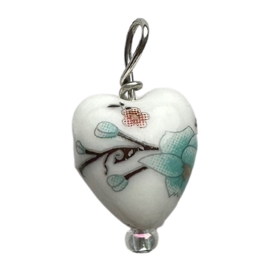 Cherry Blossom Silver 13x12mm