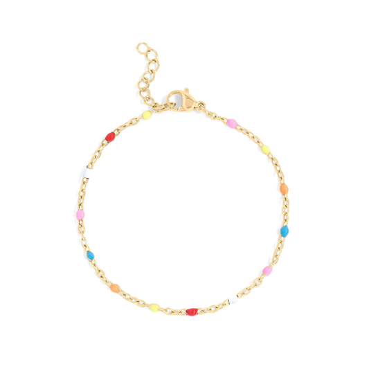 Gold Enamel Bracelet