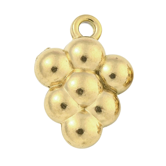 Grapes Gold 14x10mm