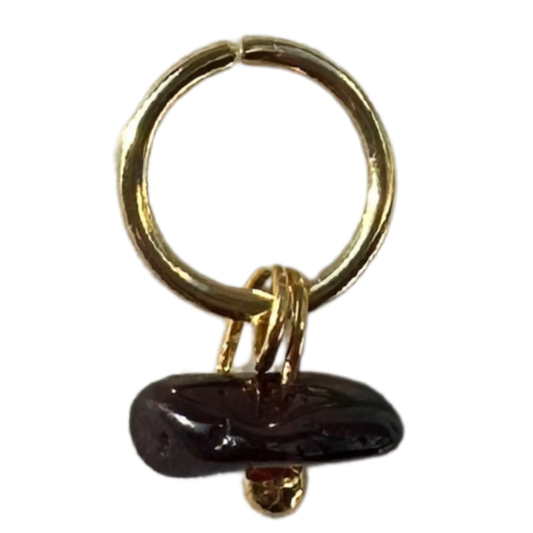 Maroon Stone Gold ~5mmx10mm