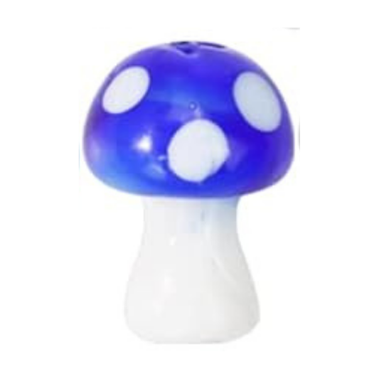 Blue Mushroom 12x14mm