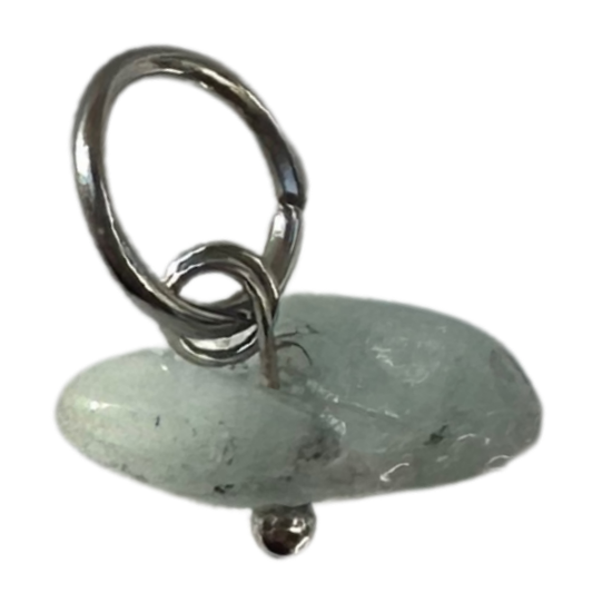 Ocean Stone Silver ~5mmx10mm