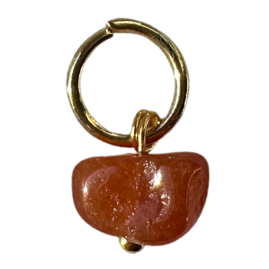 Red Stone Gold ~5mmx10mm