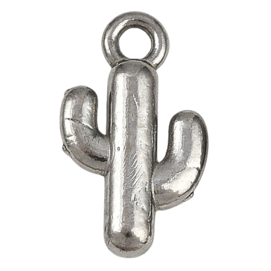 3D Cactus Silver