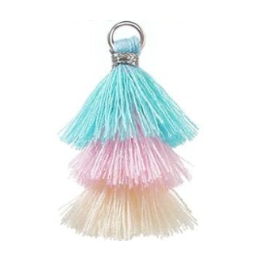 Dippin Dots Tassel Silver