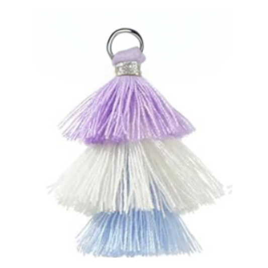 Winter Sky Tassel Silver