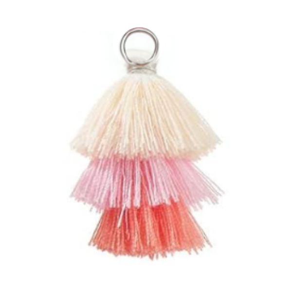 Peaches n Cream Tassel Silver