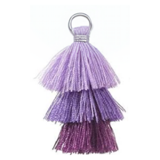 Grape Fizz Tassel Silver