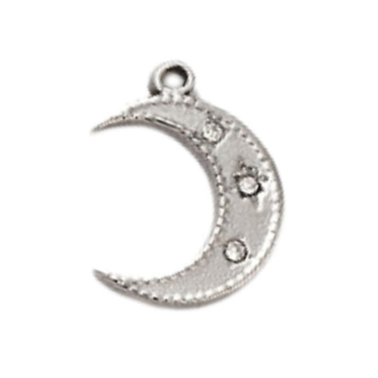 Moon Silver 18x13mm