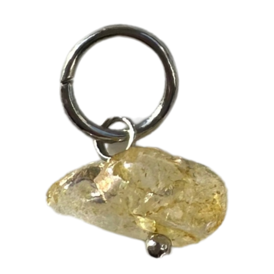 Yellow Stone Silver ~5mmx10mm